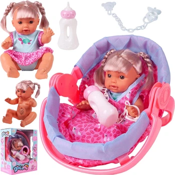 Lalka bobas MalPlay w nosidełku z akcesoriami 30 cm 107070 (5901924215707)
