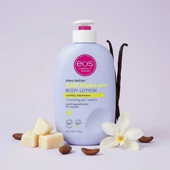 Лосьйон для тіла EOS, Shea Better™ Vanilla Cashmere, ваніль і кашемір, 473 мл