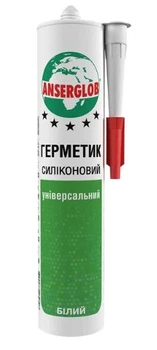 Герметик силіконовий Anserglob універсальний білий 280мл