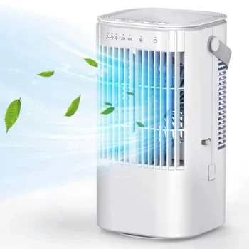 Портативний міні-кондиціонер Air Cooler Fun YP2306M White 900 мл, USB Type-C, LED підсвітка, таймер