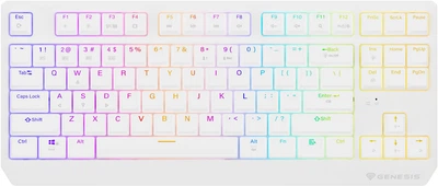 Klawiatura przewodowa Genesis Thor 230 TKL Wireless Outemu Red White (NKG-2165)