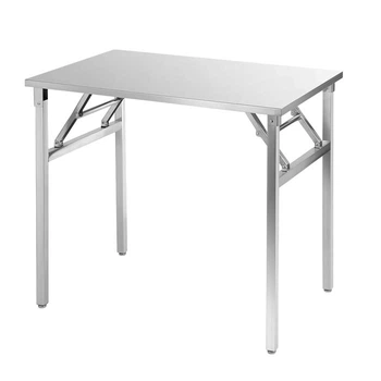 Складной стол из нержавеющей стали 100 x 60 х 86 см FINEUNAN
