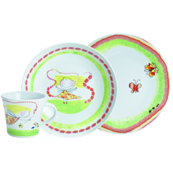 Набор детской посуды, 3 предмета Kiddie Tableware Flower Fairy Kahla
