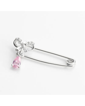 Серебряная булавка «Pink Dew»