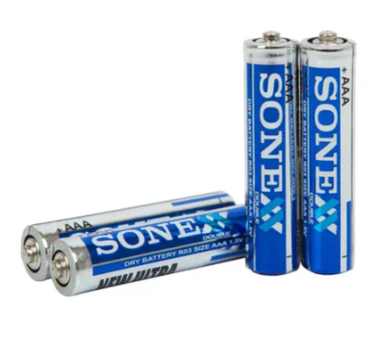 Батарейки Sonex AAA R03 солевые, 4 шт, 1.5V, для пультов, игрушек