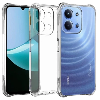 Чехол Fiji Proof для Xiaomi Redmi 15C прозрачный бампер с усиленными бортами Transparent