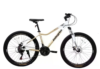 Велосипед спортивний алюмінієвий 26 дюймів рама 15" Shimano 21 швидкість золотий жіночий Corso «Integra» (NG-26670)