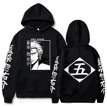 Худі с героями мультфильмов, Японское аниме Bleach Aizen Sosuke manga Чорне (2351673167)