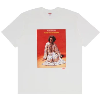 Футболка Supreme Белая футболка Supreme Satchidananda с арт-принтом Алисы Колтрейн унисекс хлопковая лимитированная L Біла (2595024392)