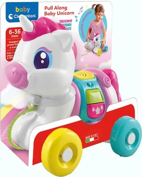  Іграшка-каталка Clementoni Baby Єдиноріг зі звуковими ефектами (000-17813) (8005125178131)