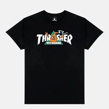 Футболка Thrasher Черная футболка Thrasher x Toy Machine Vortex с принтом монстра и логотипом унисекс 100% хлопок M Чорна (2602528399)