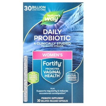 Ежедневный пробиотик с пребиотиком для женщин Nature's Way (Fortify Daily probiotic Wome`s) 30 млрд КОЕ 30 капсул NWY10295