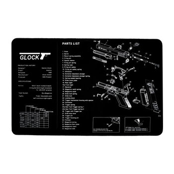 Коврик для чистки оружия UAD Glock UAD-M1 43х28 см черный