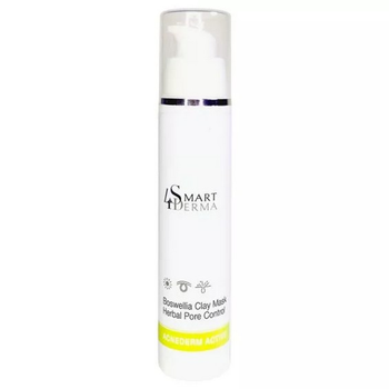 Раздвижающая себорегулирующая маска БОСФЕЛИЯ Smart4Derma Acne Derm Active Boswellia Clay Mask Herbal Pore Control 50мл