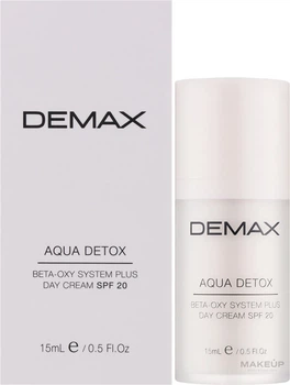 Денний крем SPF-20 Demax Aqua Detox Beta-Oxy 20 15 мл
