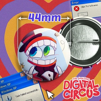 Значок Кейн з вебсеріалу Дивовижний Цифровий Цирк / The Amazing Digital Circus. №44. 44мм