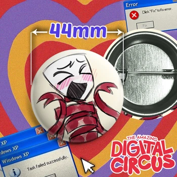 Значок Лантух з вебсеріалу Дивовижний Цифровий Цирк / The Amazing Digital Circus. №66. 44мм