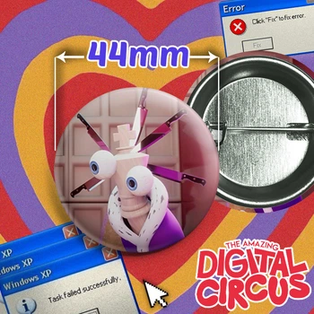 Значок Кінґер з вебсеріалу Дивовижний Цифровий Цирк / The Amazing Digital Circus. №51. 44мм