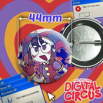 Значок Помні з вебсеріалу Дивовижний Цифровий Цирк / The Amazing Digital Circus. №4. 44мм