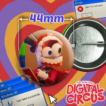 Значок Кейн из веб-сериала Удивительный цифровой цирк / The Amazing Digital Circus. №49. 44мм