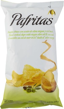 Картофельные чипсы Pafritas с морской солью 120 г (8436004743018N)