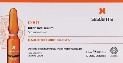 Sesderma - C-Vit Intensive Serum 12% - Освітлювальні ампули для обличчя з вітаміном С - 10x1,5ml