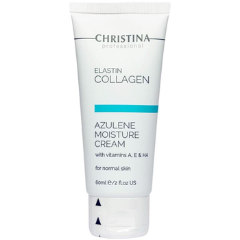 Christina Elastin Collagen Azulene Moisture Cream – Увлажняющий крем с вит. А, Е и гиалуроновой кислотой 60 мл