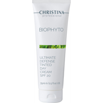 Дневной Крем SPF 20 с Тоном Ultimate Defense Tinted Day Cream SPF20 Christina Bio Phyto 75 мл
