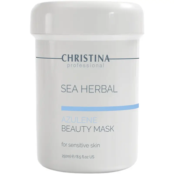 Азуленова маска для чутливої шкіри обличчя Christina Sea Herbal Beauty Mask Azulene 250 мл