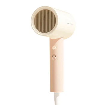 Фен для волос Doco negative ion hair dryer soft and fast dry hair care 1800W Китайськая вилка Small Milk (AN001SM)