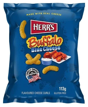 Кукурудзяні снеки Herr's Buffalo Blue Cheese Curls 113 грам (USA)