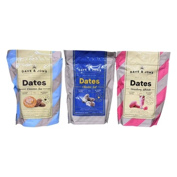 Набір фінікових цукерок Dave & Jon's Dates Cinnamon Bun + Chocolate Ball + Strawberry Milkshake 3×125 грам (набір)