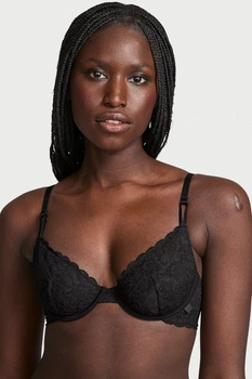 Бюстгальтер з м'якою чашкою Victoria's Secret 80C Чорний (145467)