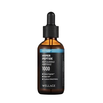 Пептидна сіроватка зі спікулами для пружності шкіри Wellage Hyper Peptide Botuleedle Ampoule 1000, 50 мл