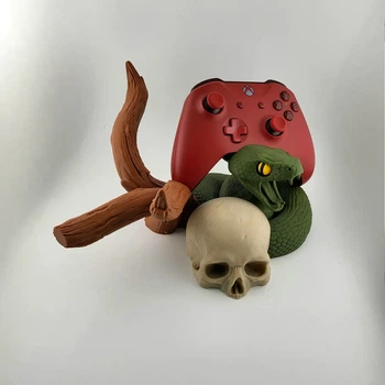 Підставка-тримач для геймпада Xbox у вигляді змії та черепа. Aivory