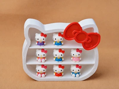 Полиця-органайзер для фігурок у вигляді голови Hello Kitty. Aivory