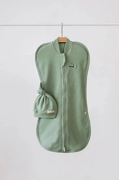 Європелюшка на липучках з шапочкою Mag baby Purl, Машини 0-3 міс