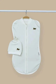Європелюшка на липучках з шапочкою Mag baby Purl, Жолуді 0-3 міс