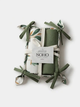 Набор полотенец кухонных хлопка 100% SOHO Leaves 40х60 см 2 шт (BS 45523)
