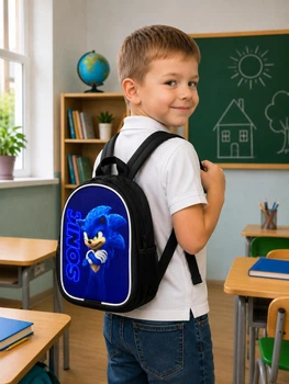 Рюкзачок дитячий Sonic Сонік до 6 рочків дві лямки для хлопчика