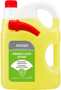 Літній омивач скла XADO з носиком-лійкою Лимон та лайм 4 л (XA 52112)