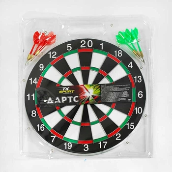 Дартс двусторонний 15" для дротиков 4 шт, металлической сеткой C33995
