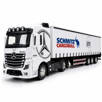 Игрушечная фура Mercedes-Benz Actros 31 см с прицепом, свет, звук, инерция