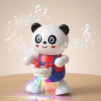 Музична іграшка танцює Panda Drumer іграшкова Панда барабанщик з піснями, танцями та підсвічуванням T2022