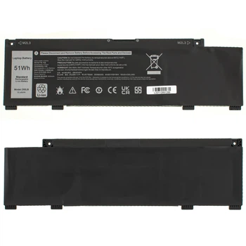 Акумулятор для ноутбука Dell 266J9 для G3 15 3590/3500/5500, Inspiron 14 5490, 11.4V 4255mAh 51Wh, чорний