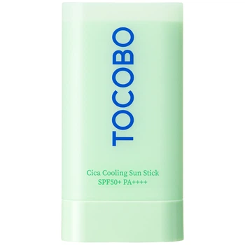 Охлаждающий солнцезащитный стик с экстрактом центеллы TOCOBO Cica Cooling Sun Stick SPF50+ PA++++, 18 г