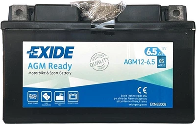 Акумулятор Exide Ready AGM 6.5 Ah 12 В 85 EN (+/-) 150 х 65 х 95 мм (AGM12-6.5)