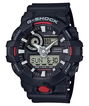 Мужские часы Casio Casio G-SHOCK (GA-700-1A), Противоударный, Водонепроницаемый 200м, Черный