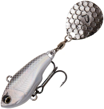 Тейл-спиннер Savage Gear Fat Tail Spin 65mm 16.0g White Silver