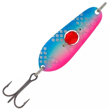 Блешня Kuusamo Rasanen 50mm 14g намистина #S/Li/W/BLU-S UV